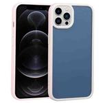 For iPhone 12 Pro Two-color Shield TPU + PC Phone Case(Pink)