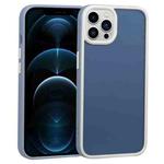 For iPhone 12 Pro Max Two-color Shield TPU + PC Phone Case(Light Blue)