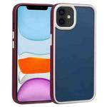 For iPhone 11 Two-color Shield TPU + PC Phone Case (Wine Red)