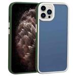 For iPhone 11 Pro Max Two-color Shield TPU + PC Phone Case (Dark Green)