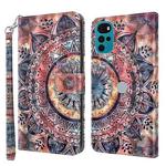 For Motorola Moto G22 3D Painted Leather Phone Case(Color Mandala)