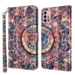 For Motorola Moto G10 / G20 / G30 3D Painted Leather Phone Case(Color Mandala)