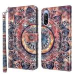 For Sony Xperia 10 III 3D Painted Leather Phone Case(Color Mandala)