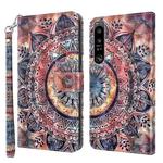 For Sony Xperia 1 IV 3D Painted Leather Phone Case(Color Mandala)