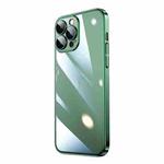 For iPhone 14 Pro Max Electroplating Airbag Shockproof PC Phone Case (Green)