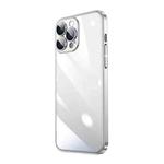 For iPhone 14 Pro Max Electroplating Airbag Shockproof PC Phone Case (Silver)