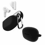 For Edifier Xemal FitPods Pure Color Bluetooth Earphone Silicone Case(Black)