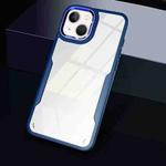 For iPhone 14 Plus Transparent Acrylic + TPU Phone Case (Blue)