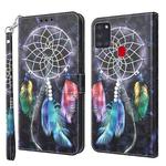 For Samsung Galaxy A21s 3D Painted Leather Phone Case(Colorful Dreamcatcher)