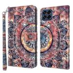 For Samsung Galaxy M53 3D Painted Leather Phone Case(Colorful Mandala)