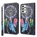 For Samsung Galaxy A33 5G 3D Painted Leather Phone Case(Colorful Dreamcatcher)