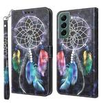 For Samsung Galaxy S22 5G 3D Painted Leather Phone Case(Colorful Dreamcatcher)