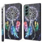 For Samsung Galaxy S22+ 5G 3D Painted Leather Phone Case(Colorful Dreamcatcher)