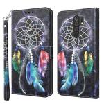 For Xiaomi Redmi 9 3D Painted Leather Phone Case(Colorful Dreamcatcher)