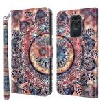 For Xiaomi Redmi Note 9 / 10X 4G 3D Painted Leather Phone Case(Colorful Mandala)