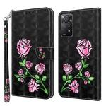 For Xiaomi Redmi Note 11 Pro 5G / 4G Global 3D Painted Leather Phone Case(Rose)