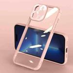 For iPhone 14 Pro Max Acrylic Transparent PC Phone Case (Pink)