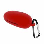 For 1MORE ComfoBuds Pro Pure Color Bluetooth Earphone Silicone Protective Case(Red)