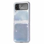 For Samsung Galaxy Z Flip4 Laser Skin PC Phone Case (White)