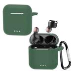 For Tozo T6 Pure Color Bluetooth Earphone Soft Silicone Protective Case With Hook(Green)