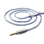 CVJ V3 1.2m 16 Cores Silver-plated 3.5mm Earphone Cable, Style:0.75mm(Silver-Blue)