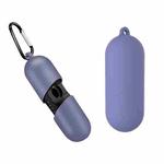 For Motorola MotoBuds 400 / VerveBuds 400 Pure Color Bluetooth Earphone Soft Silicone Protective Case With Hook(Purple)