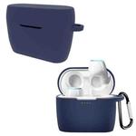 For Meizu POP 2 / 2S Pure Color Bluetooth Earphone Soft Silicone Protective Case With Hook(Dark Blue)