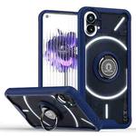 For Nothing Phone 1 Q Shadow 1 Series TPU + PC Phone Case with Ring Holder(Royal Blue)