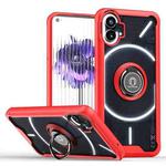 For Nothing Phone 1 Q Shadow 1 Series TPU + PC Phone Case with Ring Holder(Red)