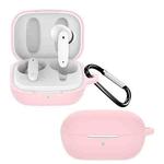 For MEIZU Meilan Blus Pure Color Bluetooth Earphone Soft Silicone Protective Case With Hook(Pink)