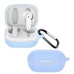 For MEIZU Meilan Blus Pure Color Bluetooth Earphone Soft Silicone Protective Case With Hook(Light Blue)