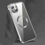 For iPhone 14 Plus Frameless Glass CD MagSafe Case (Black)