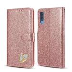 For Samsung Galaxy A50/A50s/A30s Glitter Powder Love Leather Phone Case(Pink)