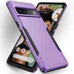 For Google Pixel 7 Pro Pioneer Armor Heavy Duty PC + TPU Phone Case(Purple+Black)