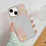 Dual-side Laminating Elegant Flowers Phone Case For iPhone 14(Begonia)