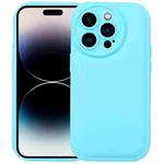 For iPhone 14 Pro Max Liquid Airbag Decompression Phone Case (Mint Blue)