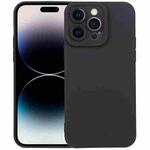 For iPhone 14 Pro Liquid Silicone Full Coverage Phone Case(Black)