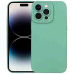 For iPhone 14 Pro Max Liquid Silicone Full Coverage Phone Case (Green)