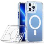 For iPhone 14 Pro Max Cat-eye TPU Acrylic Magsafe Phone Case (Blue)