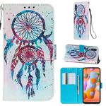For Galaxy A11 3D Painting Horizontal Flip Leather Case with Holder & Card Slot & Wallet & Lanyard(Color Wind Chimes)