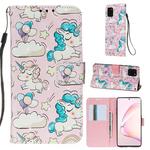 For Galaxy M60s 3D Painting Horizontal Flip Leather Case with Holder & Card Slot & Wallet & Lanyard(Pink Pony)