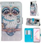 For Galaxy M60s 3D Painting Horizontal Flip Leather Case with Holder & Card Slot & Wallet & Lanyard(Cute Owl)