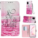 For Galaxy A81 3D Painting Horizontal Flip Leather Case with Holder & Card Slot & Wallet & Lanyard(Pink Clouds)
