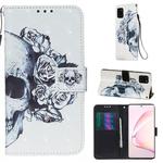 For Galaxy Note10 Lite 3D Painting Horizontal Flip Leather Case with Holder & Card Slot & Wallet & Lanyard(Skull)