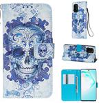 For Galaxy M80s 3D Painting Horizontal Flip Leather Case with Holder & Card Slot & Wallet & Lanyard(Cloud Ghost Head)