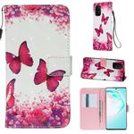 For Galaxy S10 Lite 3D Painting Horizontal Flip Leather Case with Holder & Card Slot & Wallet & Lanyard(Rose Butterfly)