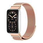 For Xiaomi Mi Band 7 Pro Mijobs Milan Magnetic Stainless Steel Watch Band(Rose Gold)