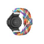 For Amazfit T-Rex / T-Rex Pro / Ares Adjustable Buckle Braided Nylon Watch Band(Rainbow)