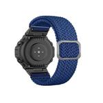 For Amazfit T-Rex / T-Rex Pro / Ares Adjustable Buckle Braided Nylon Watch Band(Blue)