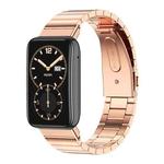 For Xiaomi Mi Band 7 Pro Mijobs Bamboo Stainless Steel Metal Watch Band(Rose Gold)